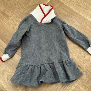 Polo Gray Sweatshirt Dress